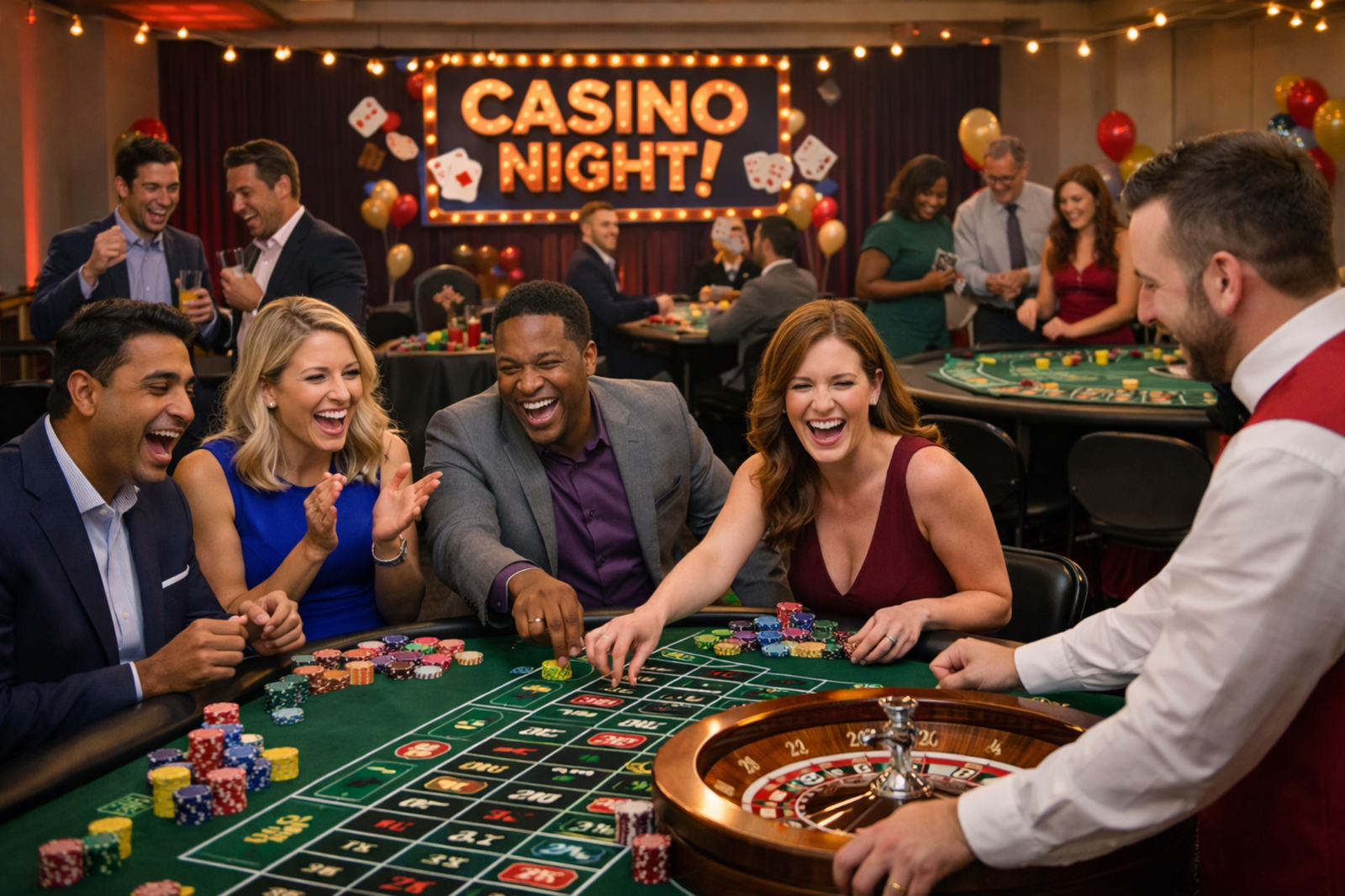 Game Night Roulette Table